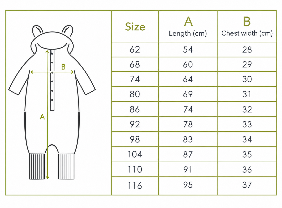 Eared Jumpsuit for Babies and Kids | Fuzzy Grey