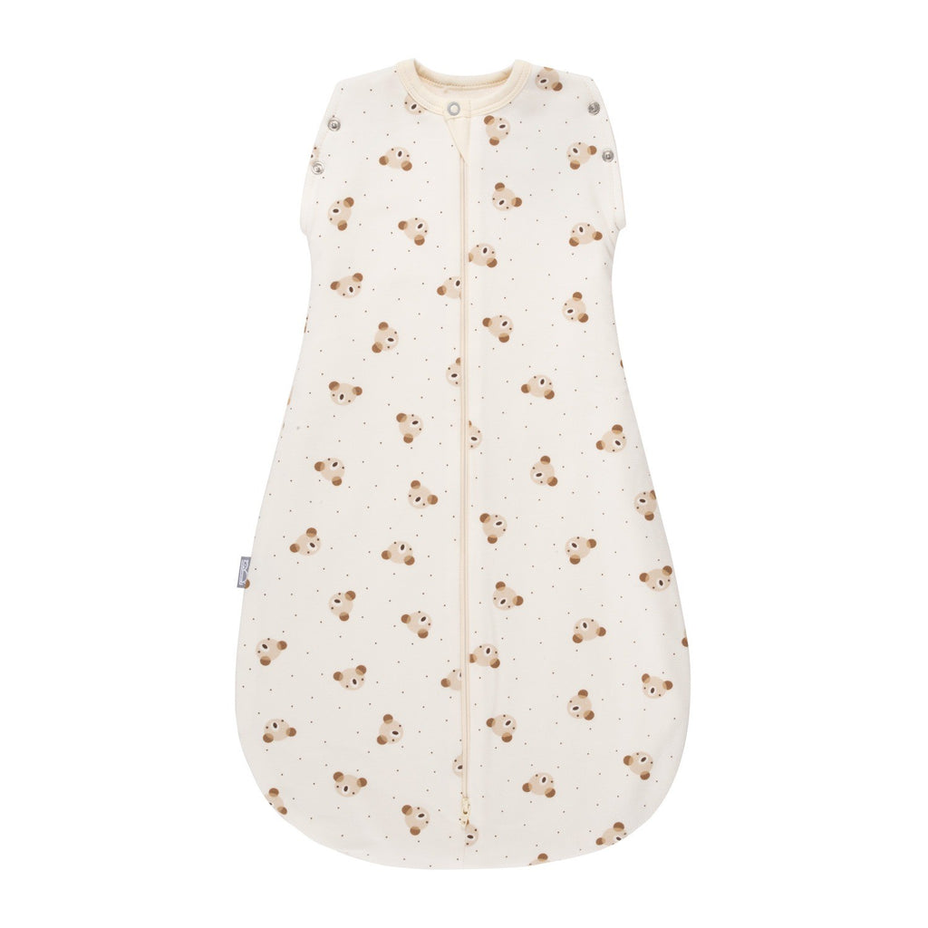 Baby Swaddle and Sleeping Bag 2.5 TOG – Beige / White