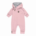 Cotton-Lined Merino Wool Baby Overall – Pink