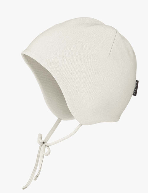 Ribbed Cotton Baby Hat with Ties – view 2