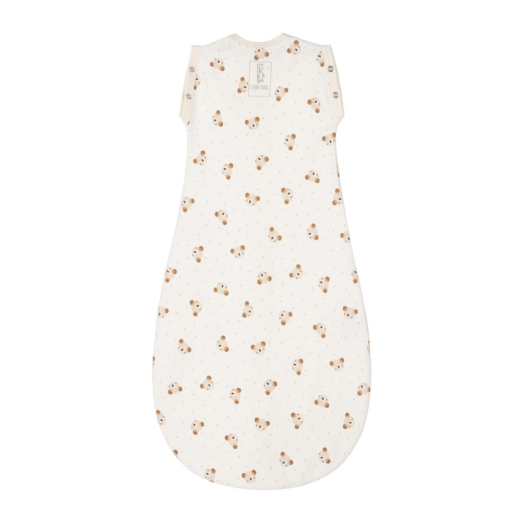 Baby Swaddle and Sleeping Bag 0.5 TOG – Beige / White