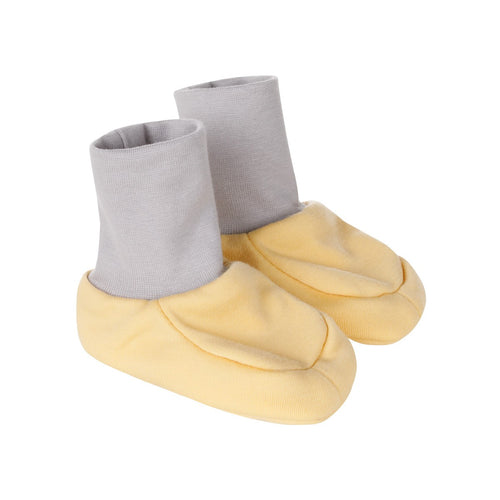 Merino Wool Baby Booties – Yellow by Lenne
